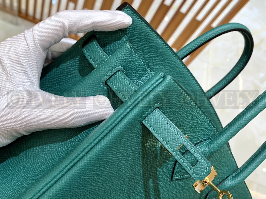 【 ZP버전 】HM Birkin 버킨 백 피콕 그린 골드버클 25 상품 썸네일