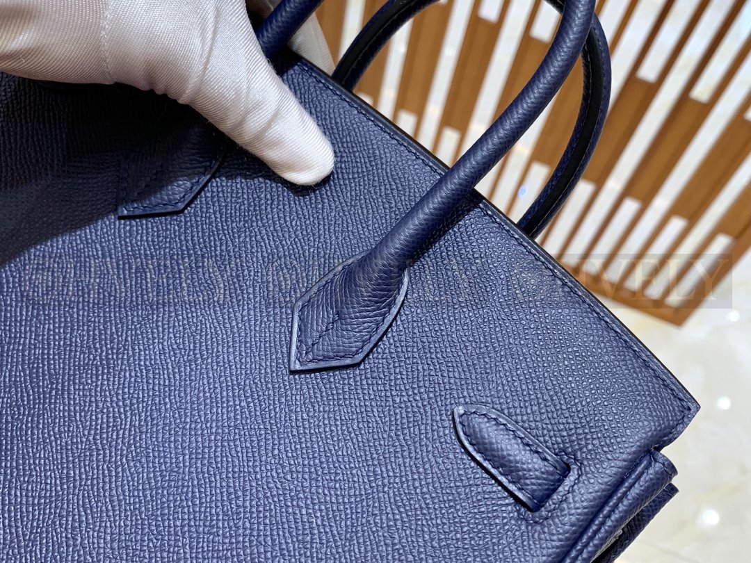 【 ZP버전 】HM Birkin 버킨 백 사파이어 블루 골드버클 25 상품 썸네일