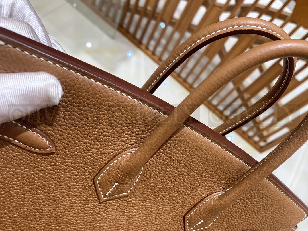 【 ZP버전 】HM Birkin 버킨백 토고 골드 브라운 실버버클 25 상품 썸네일