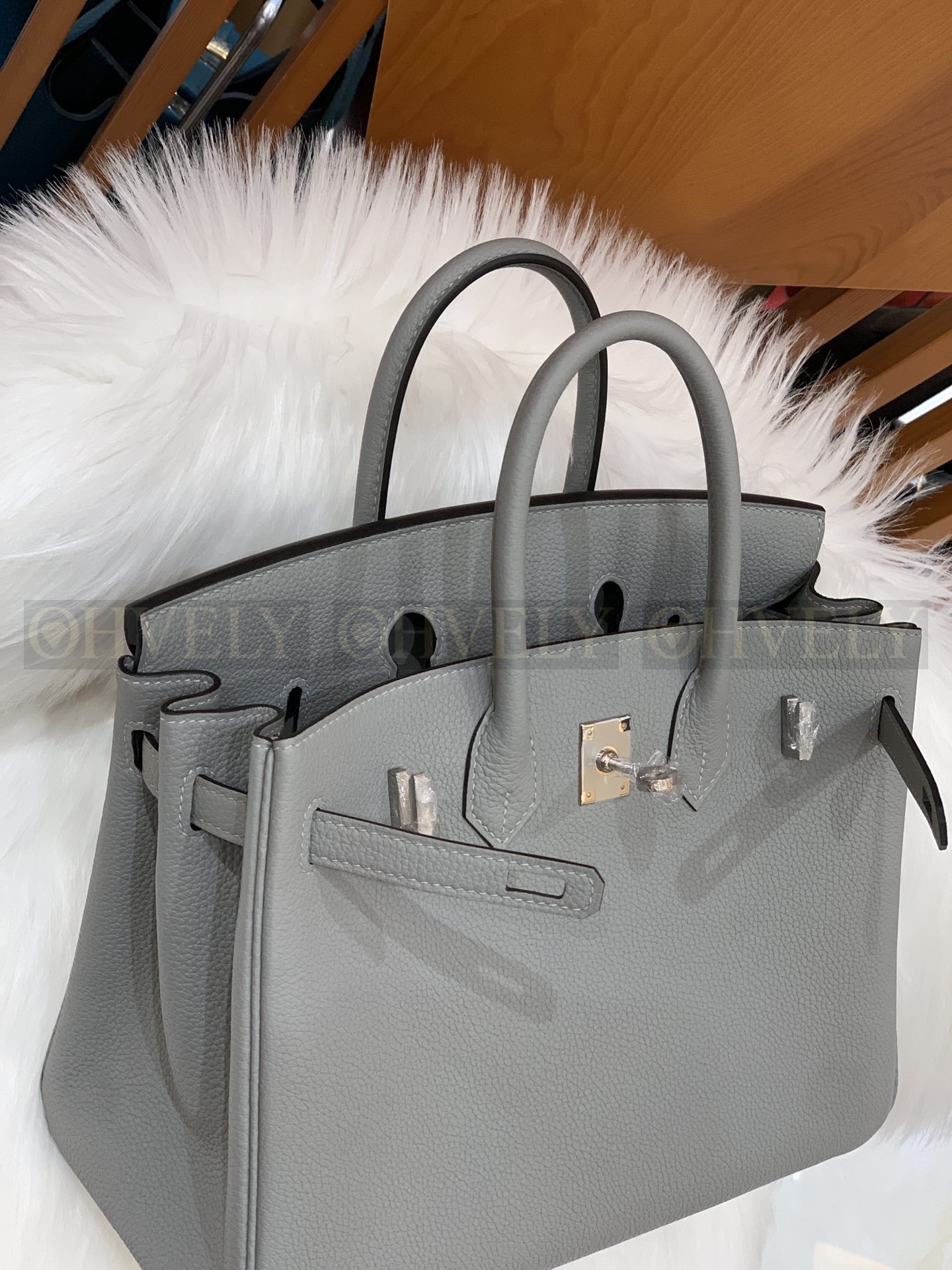 【 ZP버전 】HM Birkin 버킨백 토고 글래시어 블루 실버버클 25 상품 썸네일