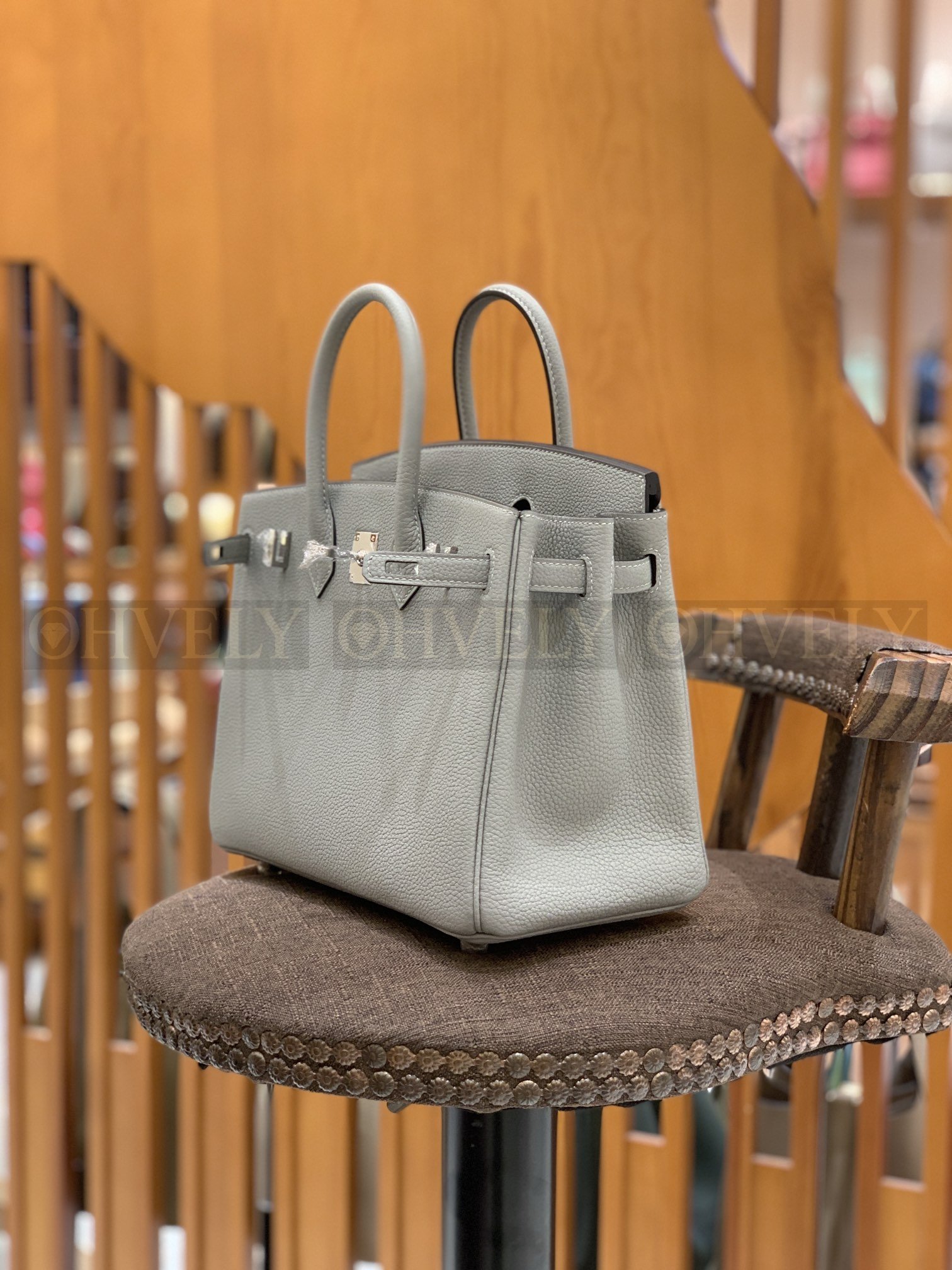 【 ZP버전 】HM Birkin 버킨백 토고 글래시어 블루 실버버클 25 상품 썸네일