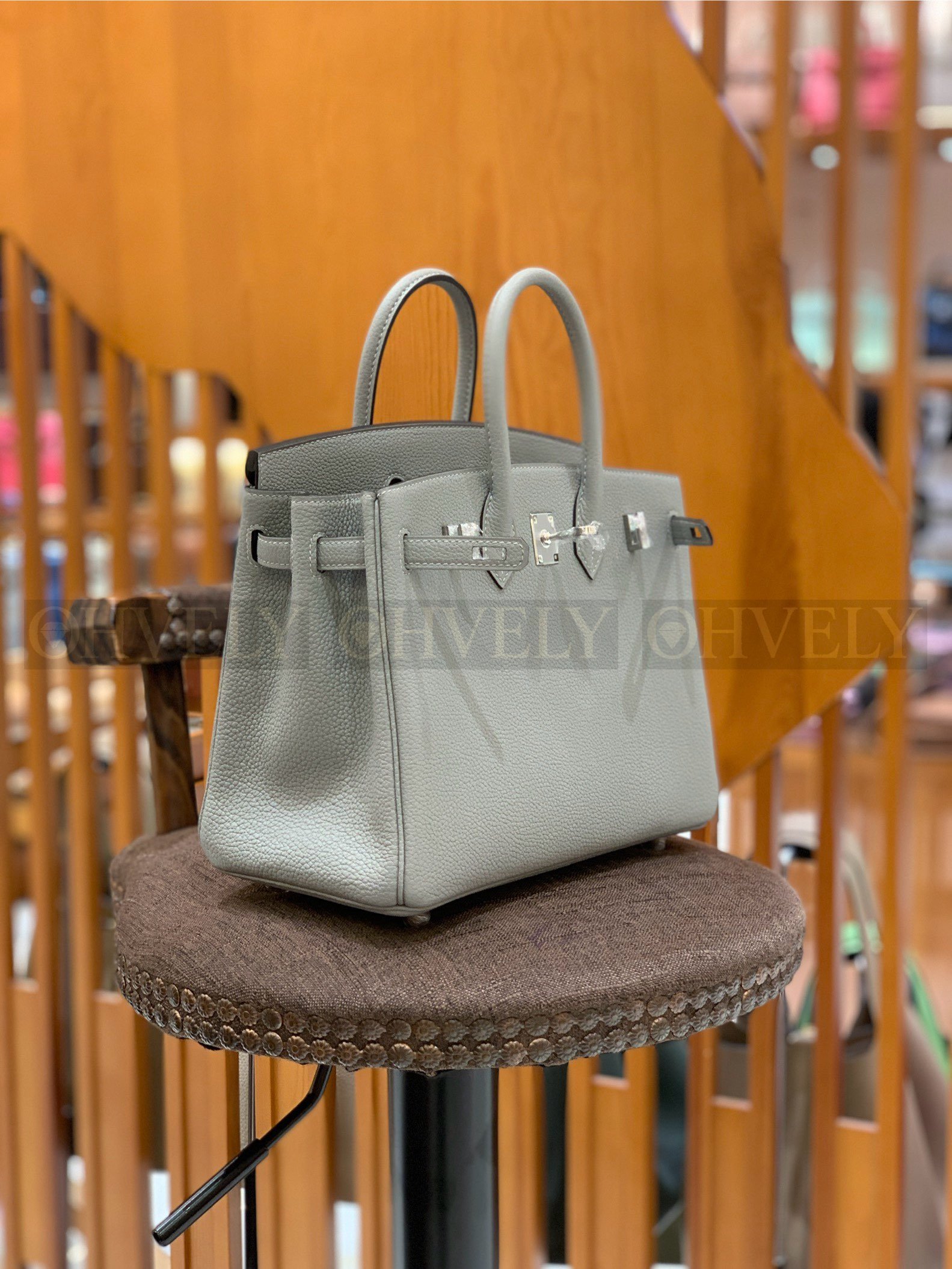 【 ZP버전 】HM Birkin 버킨백 토고 글래시어 블루 실버버클 25 상품 썸네일