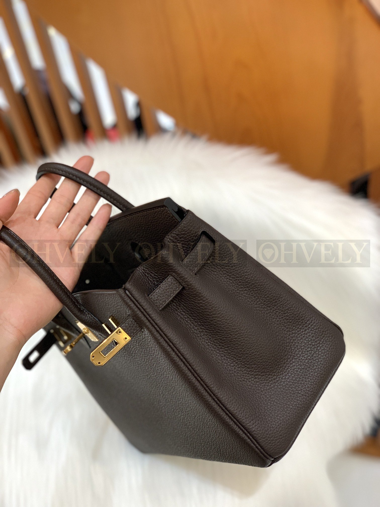 【 ZP버전 】HM Birkin 버킨백 토고 초콜릿 골드버클 25 상품 썸네일