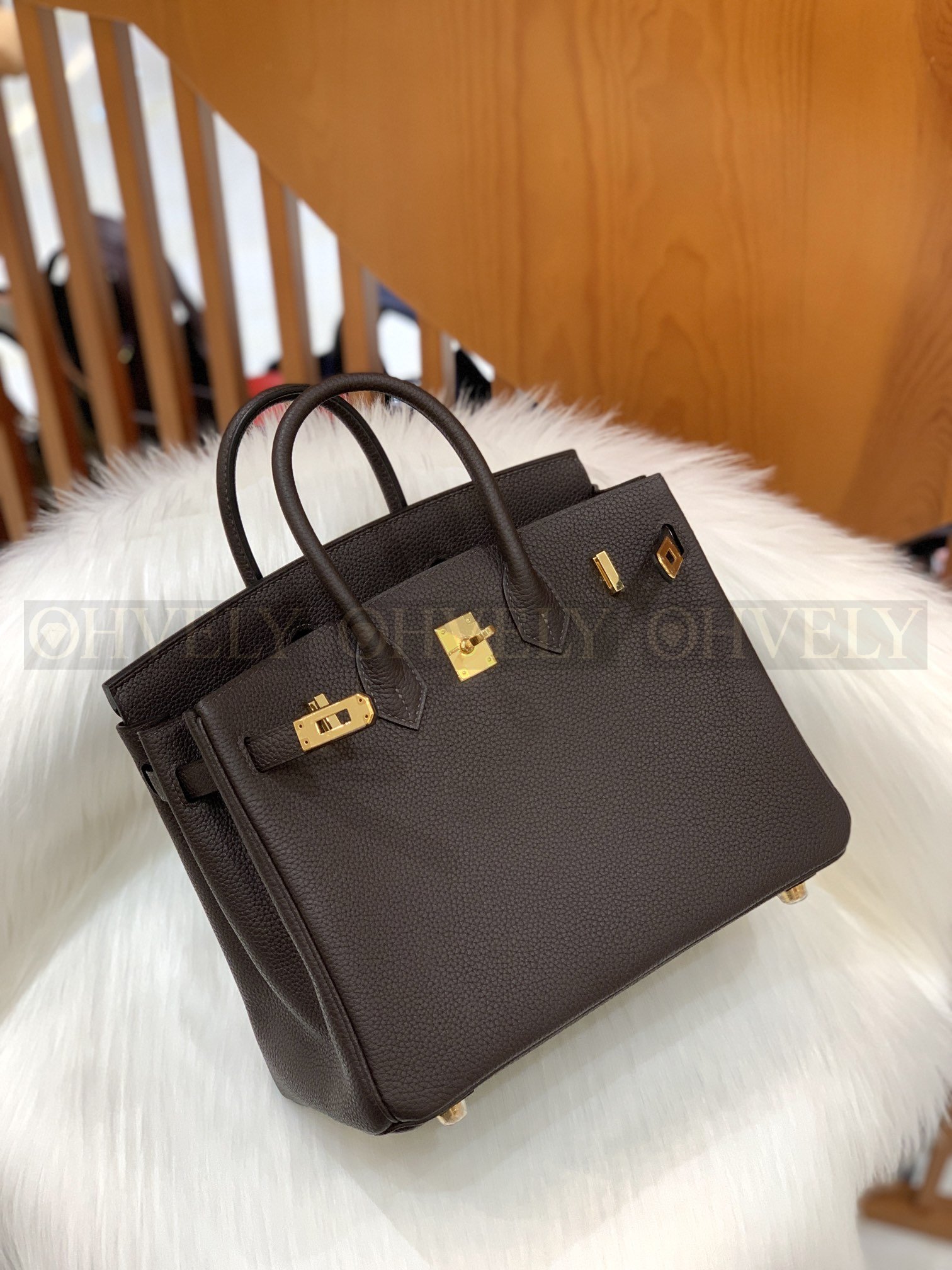 【 ZP버전 】HM Birkin 버킨백 토고 초콜릿 골드버클 25 상품 썸네일