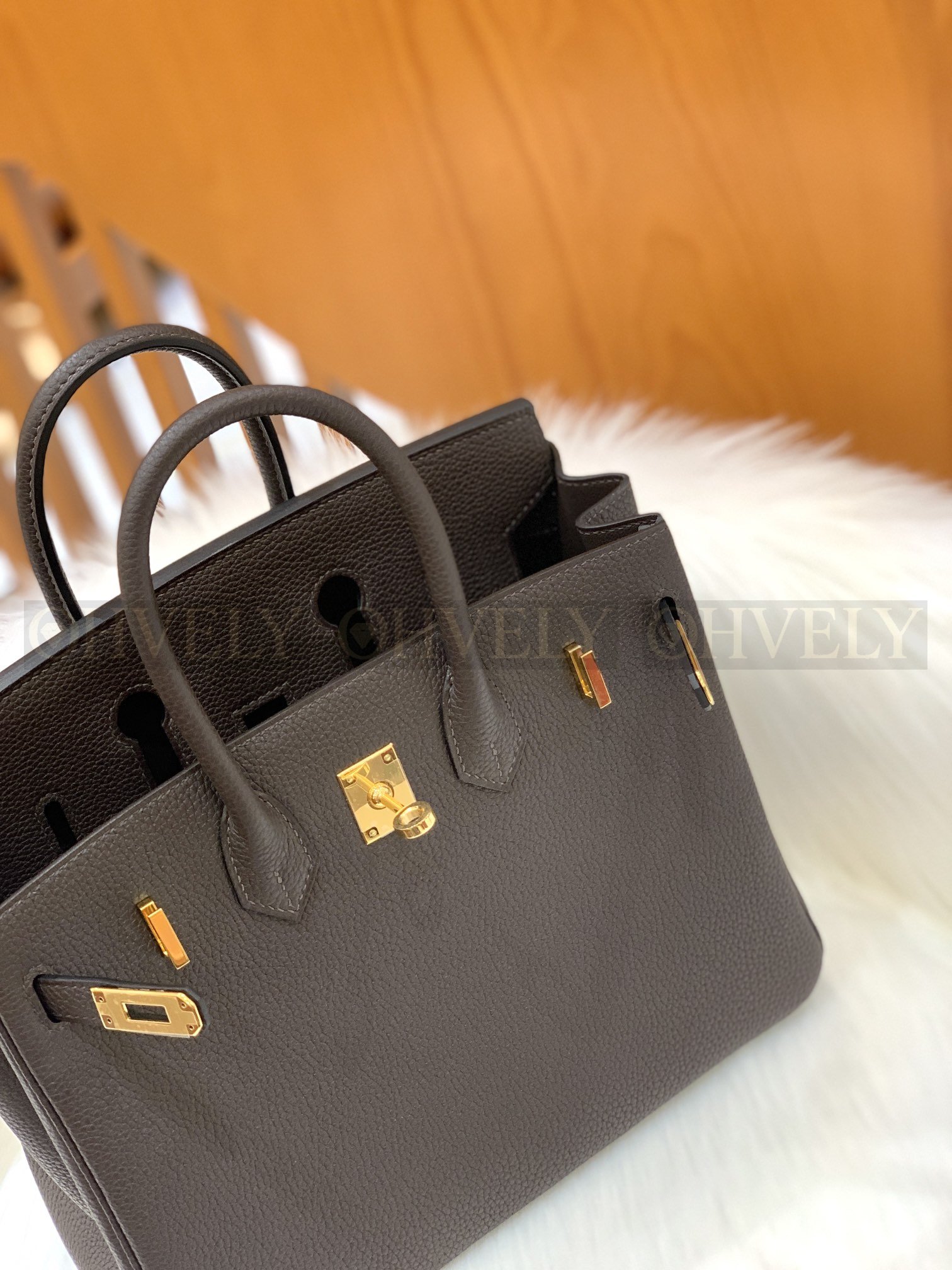 【 ZP버전 】HM Birkin 버킨백 토고 초콜릿 골드버클 25 상품 썸네일
