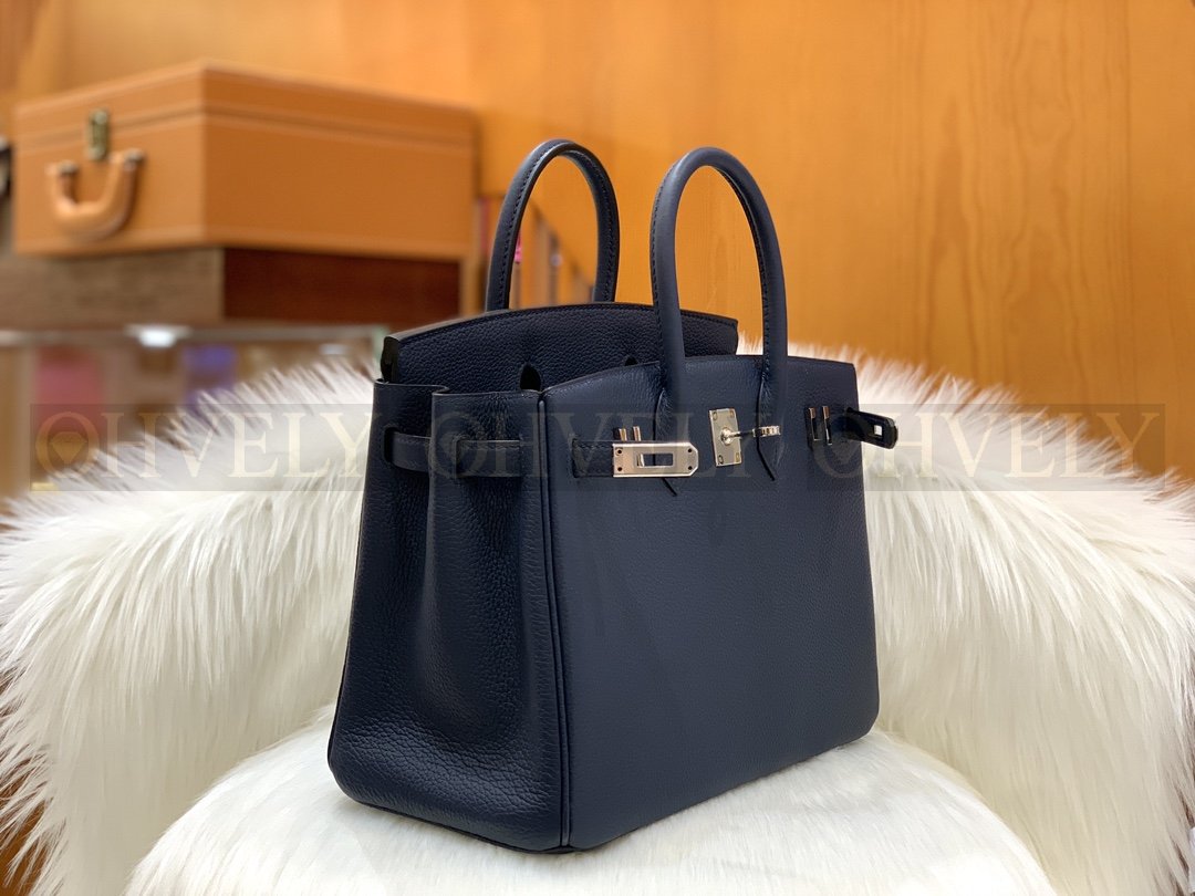 【 ZP버전 】HM Birkin 버킨백 토고 사파이어 블루 실버버클 25 상품 썸네일