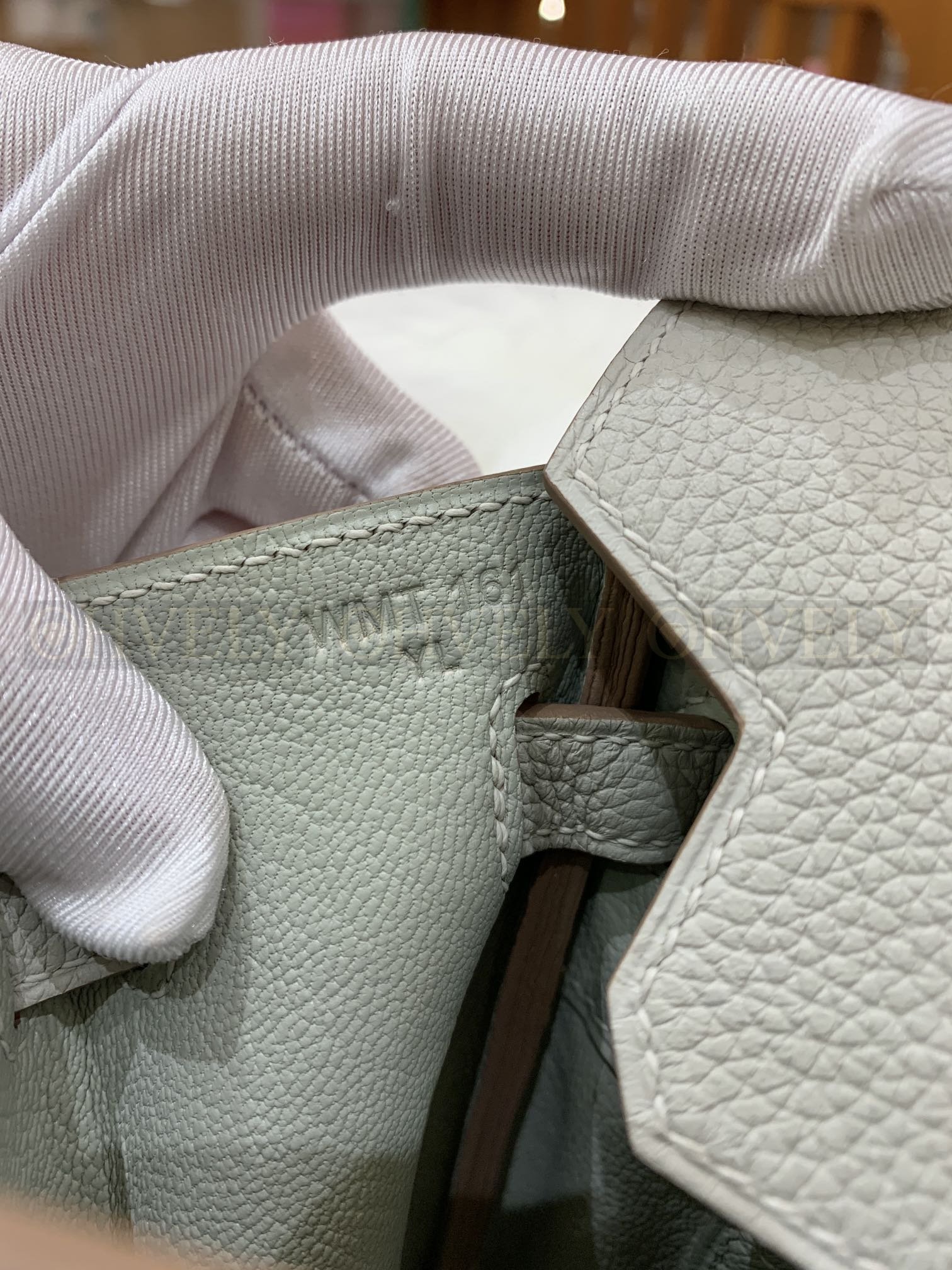 【 ZP버전 】HM Birkin 버킨백 토고 글래시어 화이트 골드버클 25 상품 썸네일