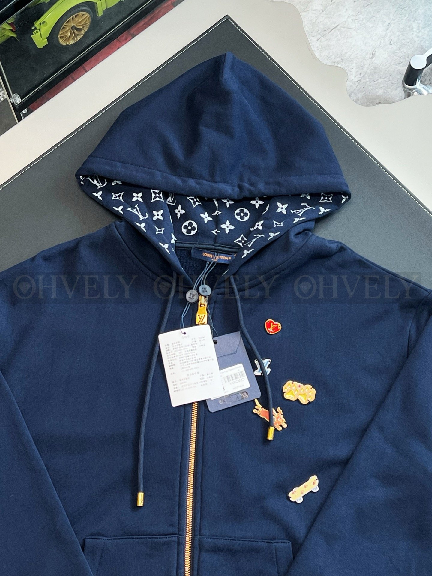 【 ZP버전 】LV 자카드 집업 후드 자켓 상품 썸네일