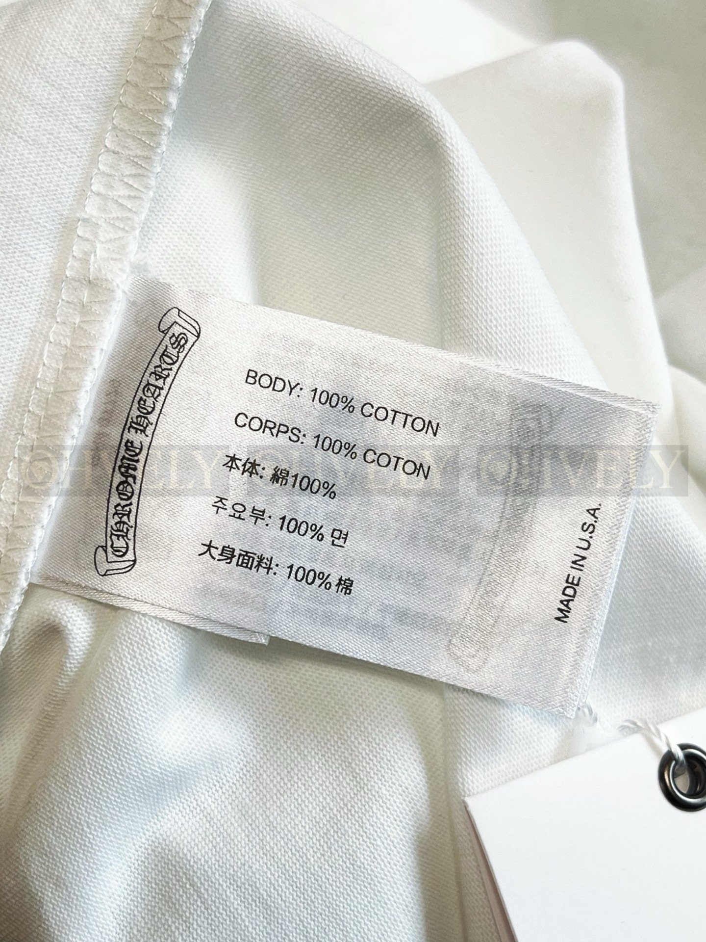 【 ZP버전 】크롬하츠 오렌지 범어 로고 긴팔 티셔츠 상품 썸네일