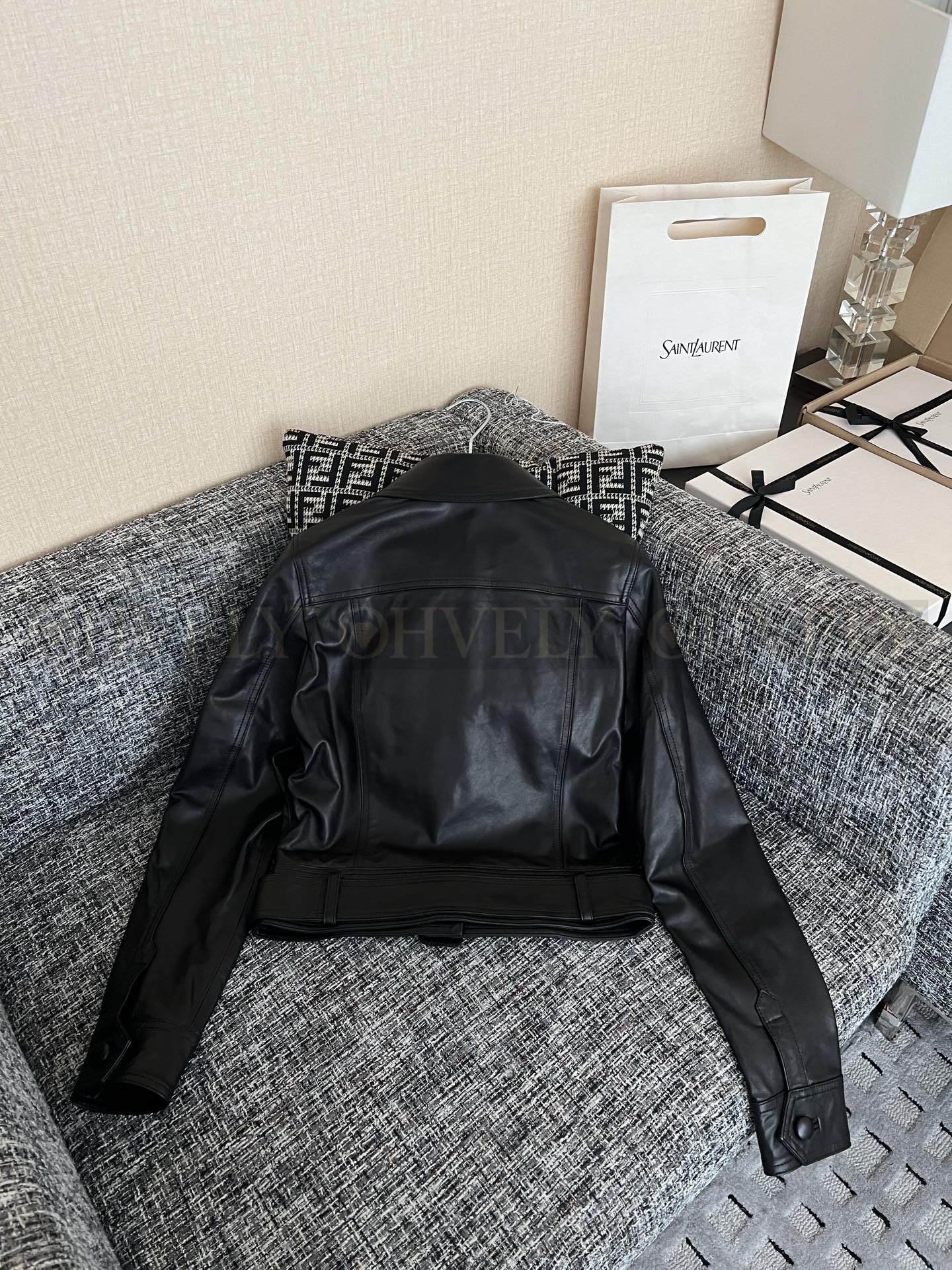 【 ZP버전 】 YSL 리미티드 크롭 램스킨 자켓 상품 썸네일