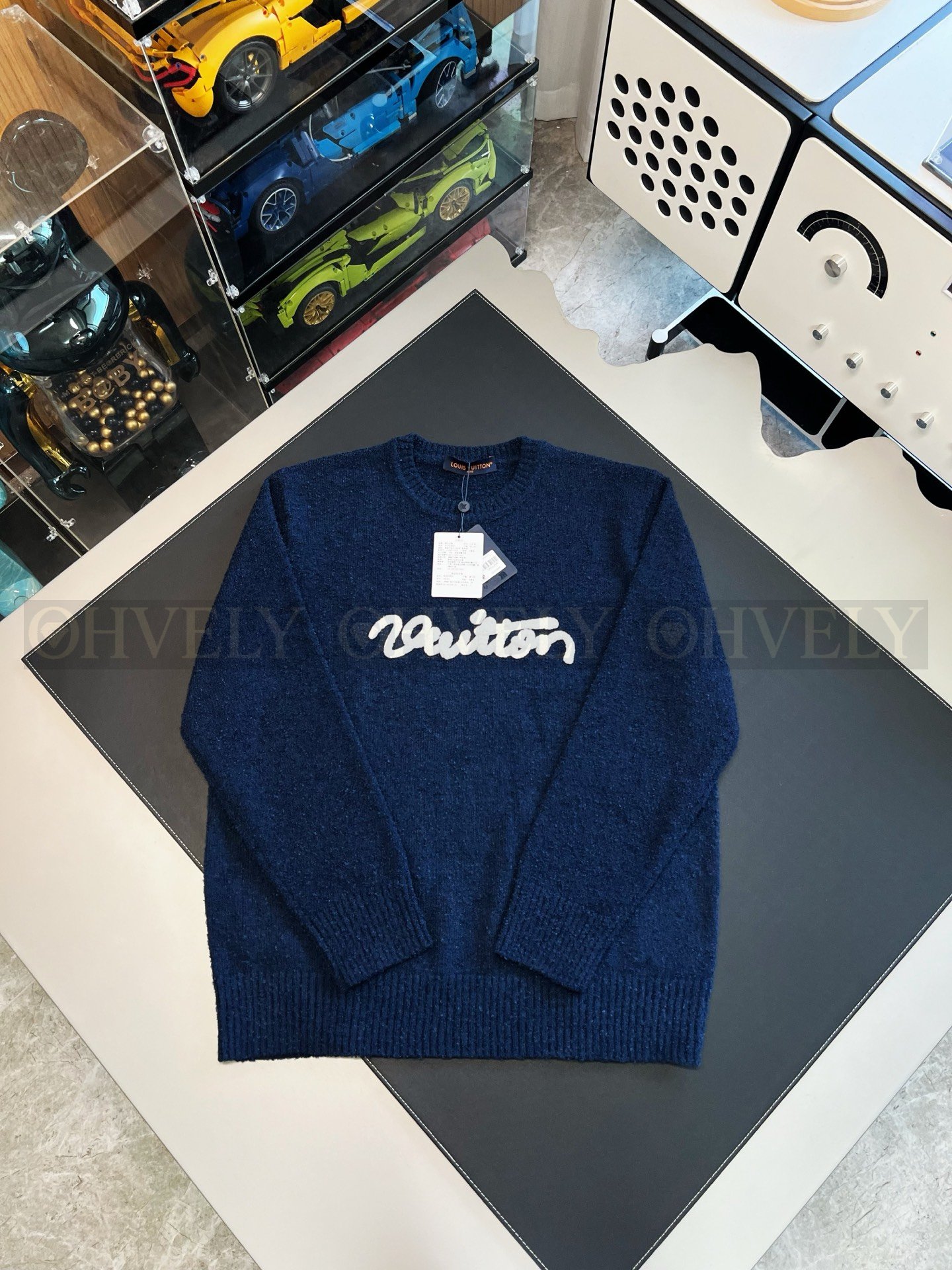 【 ZP버전 】 LV 캡슐 자수 레터링 니트 스웨터 상품 썸네일