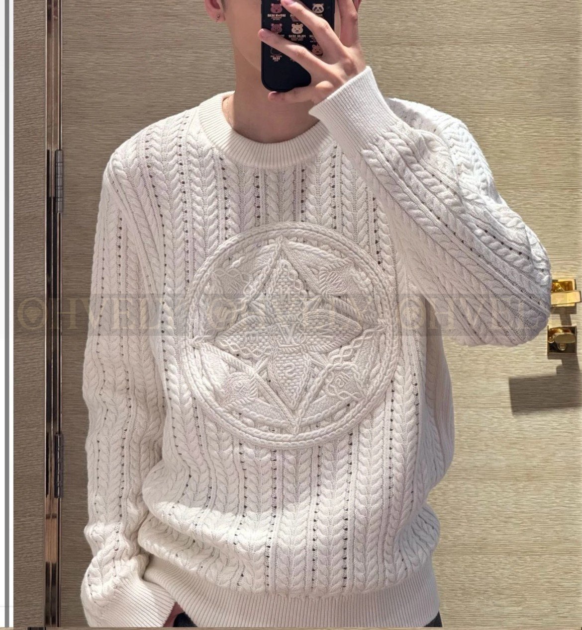 【 ZP버전 】 LV 케이블 니트 로고 스웨터