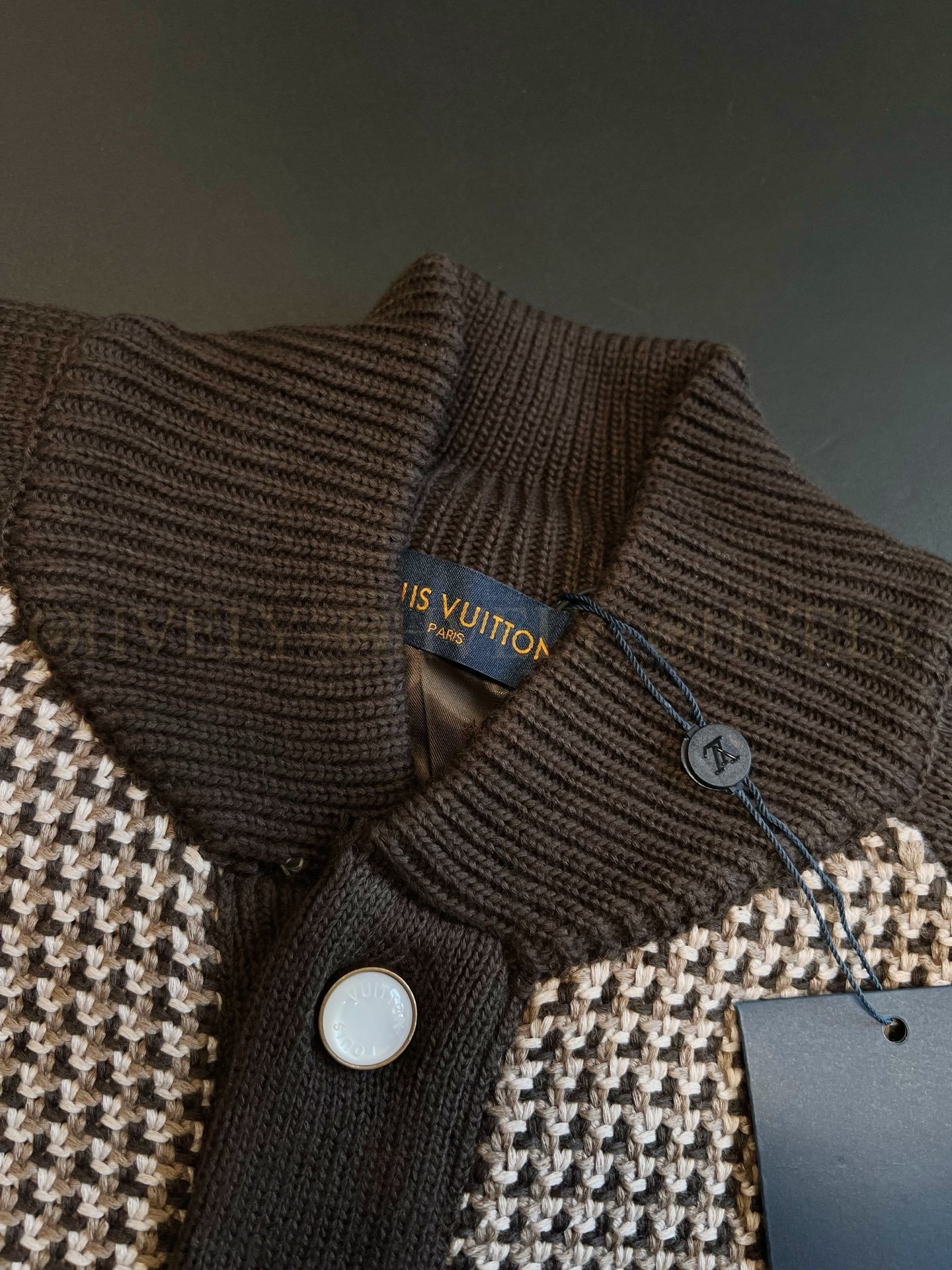 【 ZP버전 】LV 자카드 쓰리디 체크 재킷 셔츠 상품 썸네일