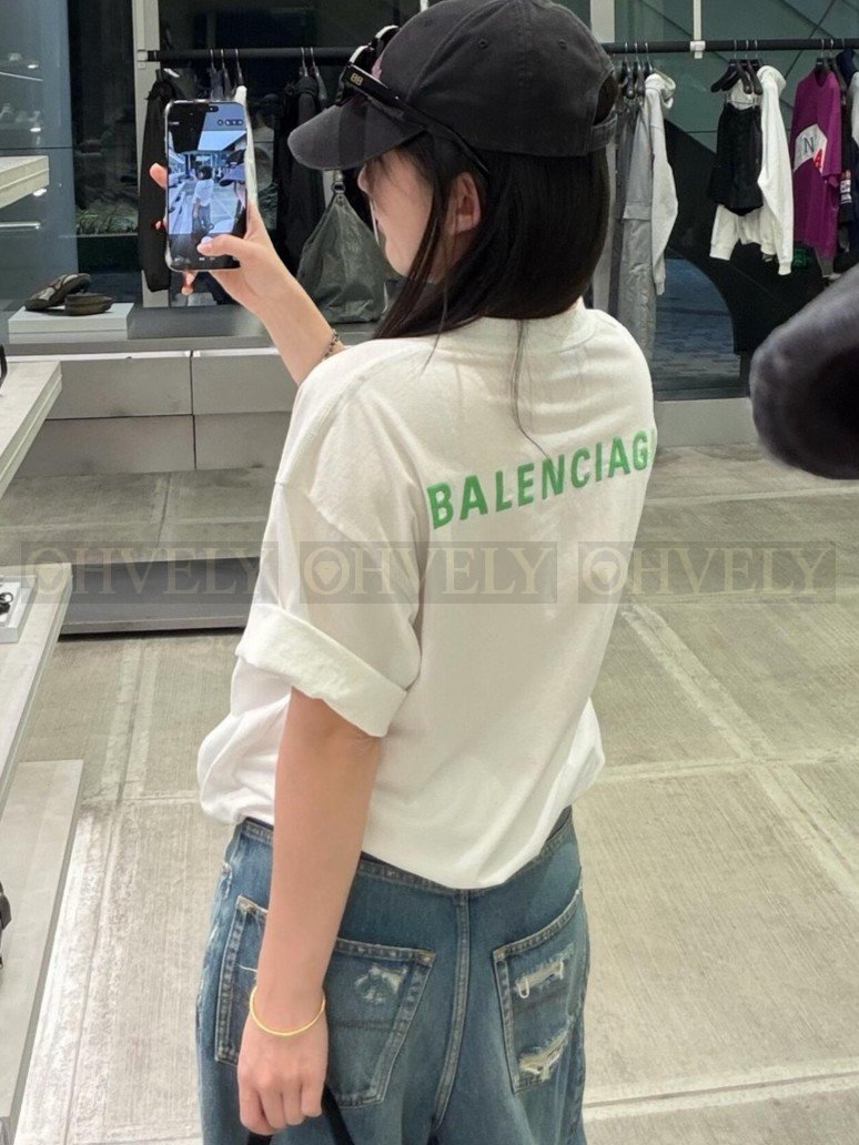 【 ZP버전 】BAL 미디엄핏 백 로고 반팔 티셔츠 상품 썸네일
