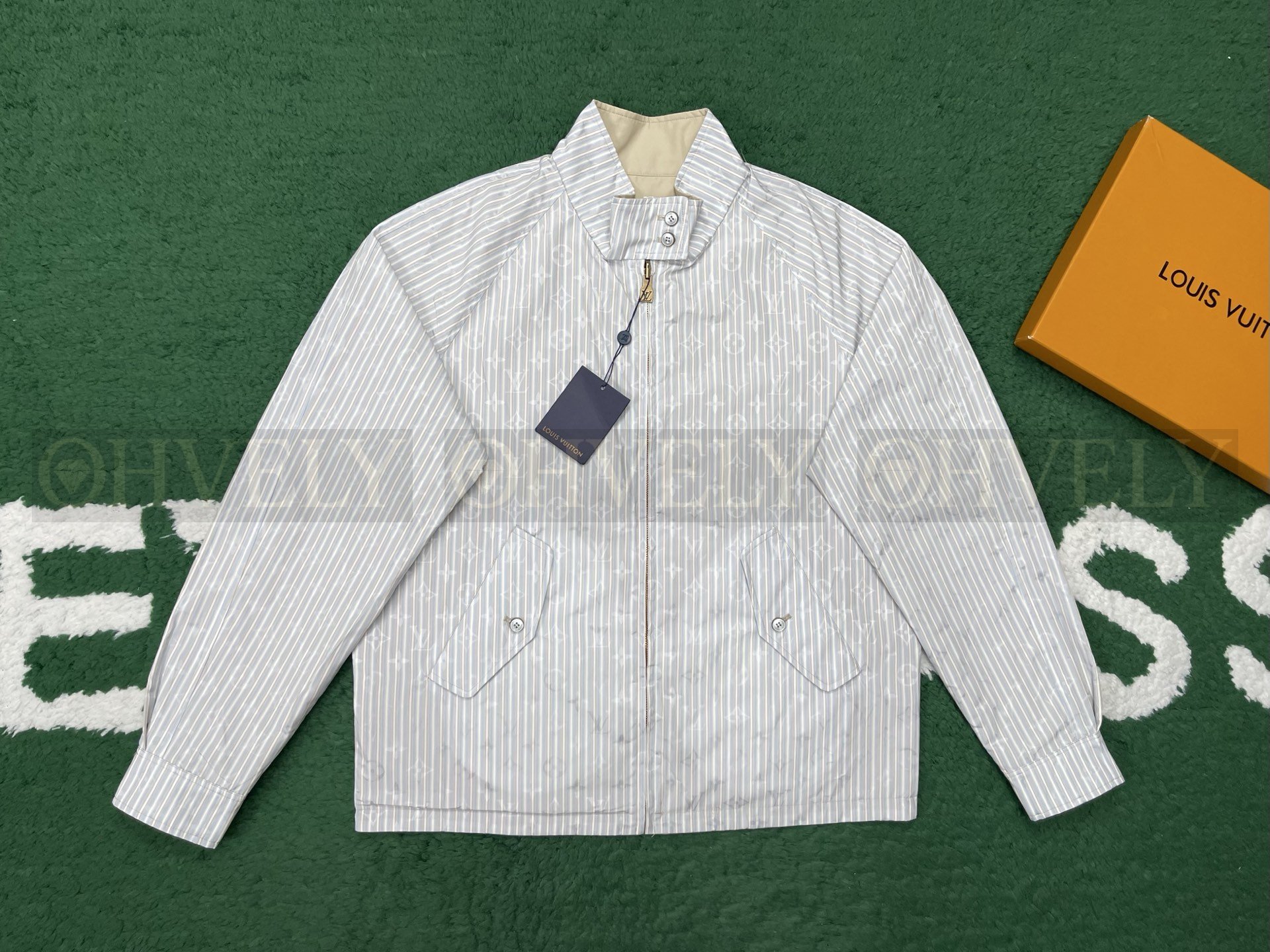 【 ZP버전 】LV 모노그램 썸머 리버서블 블루종 자켓 상품 썸네일