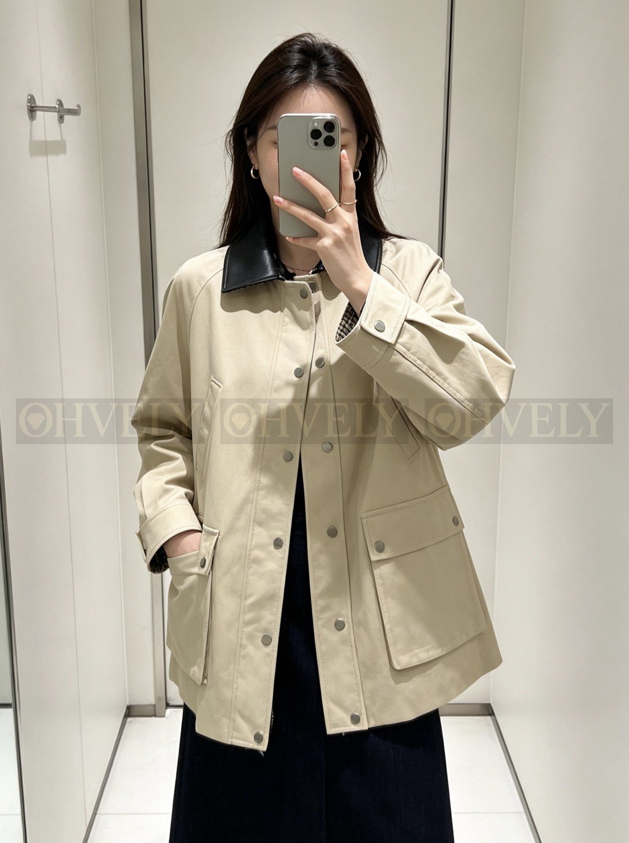 【 ZP버전 】BC 카라 배색 포켓 자켓 상품 썸네일