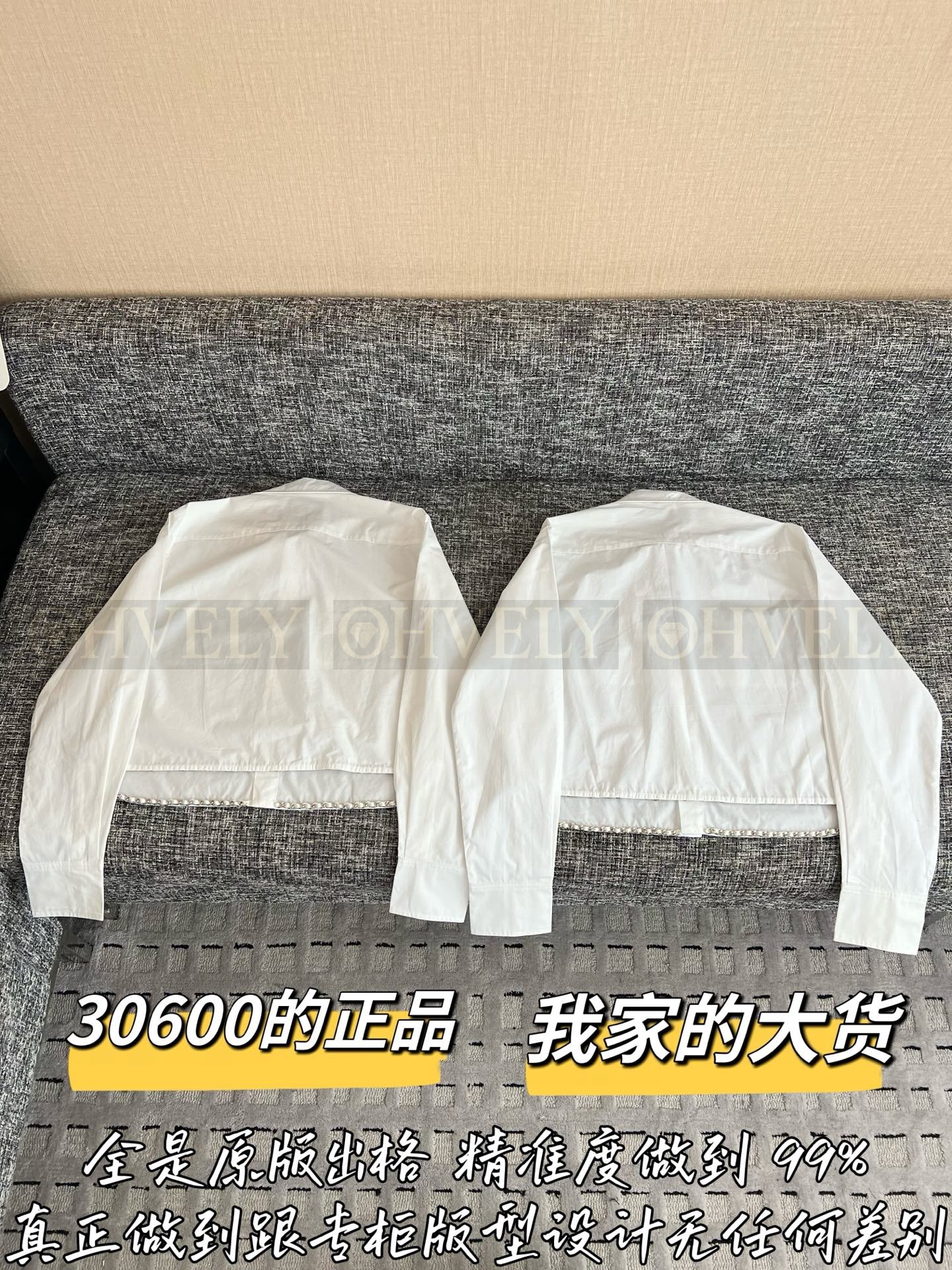 【 ZP버전 】CN 체인 레드라벨 화이트 숏 셔츠 상품 썸네일