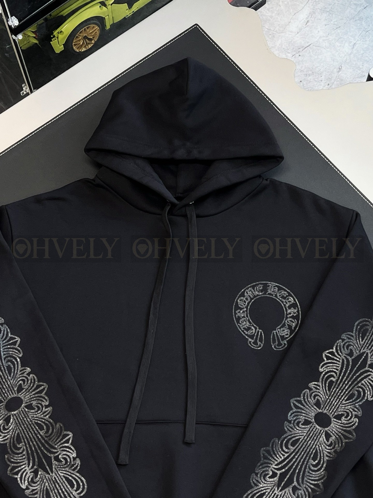 【 ZP버전 】크롬하츠 암문 흑 기린 후드 티셔츠 상품 썸네일